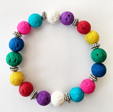 Colorful Rainbow Aromatherapy Bracelet