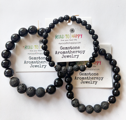 Aromatherapy Bracelet - Black Onyx