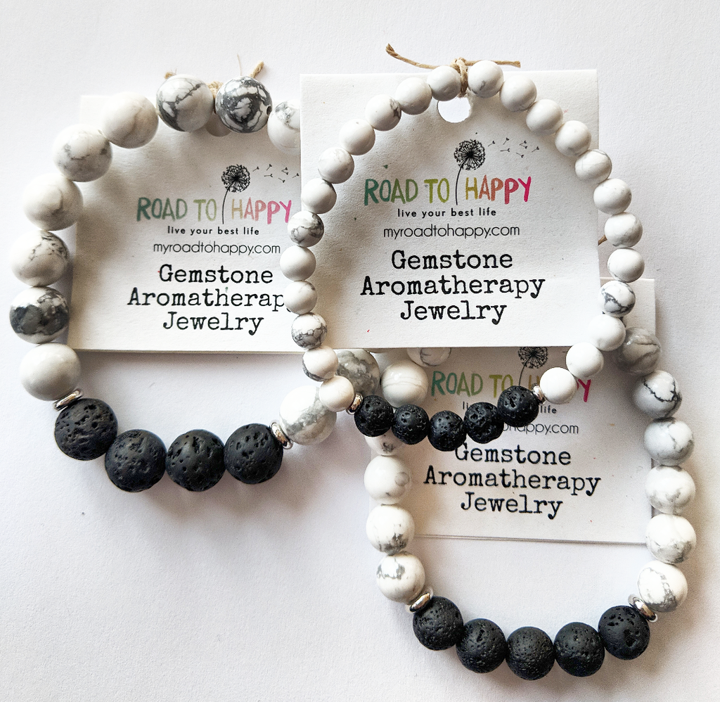 Aromatherapy Bracelet - Howlite (Matte)