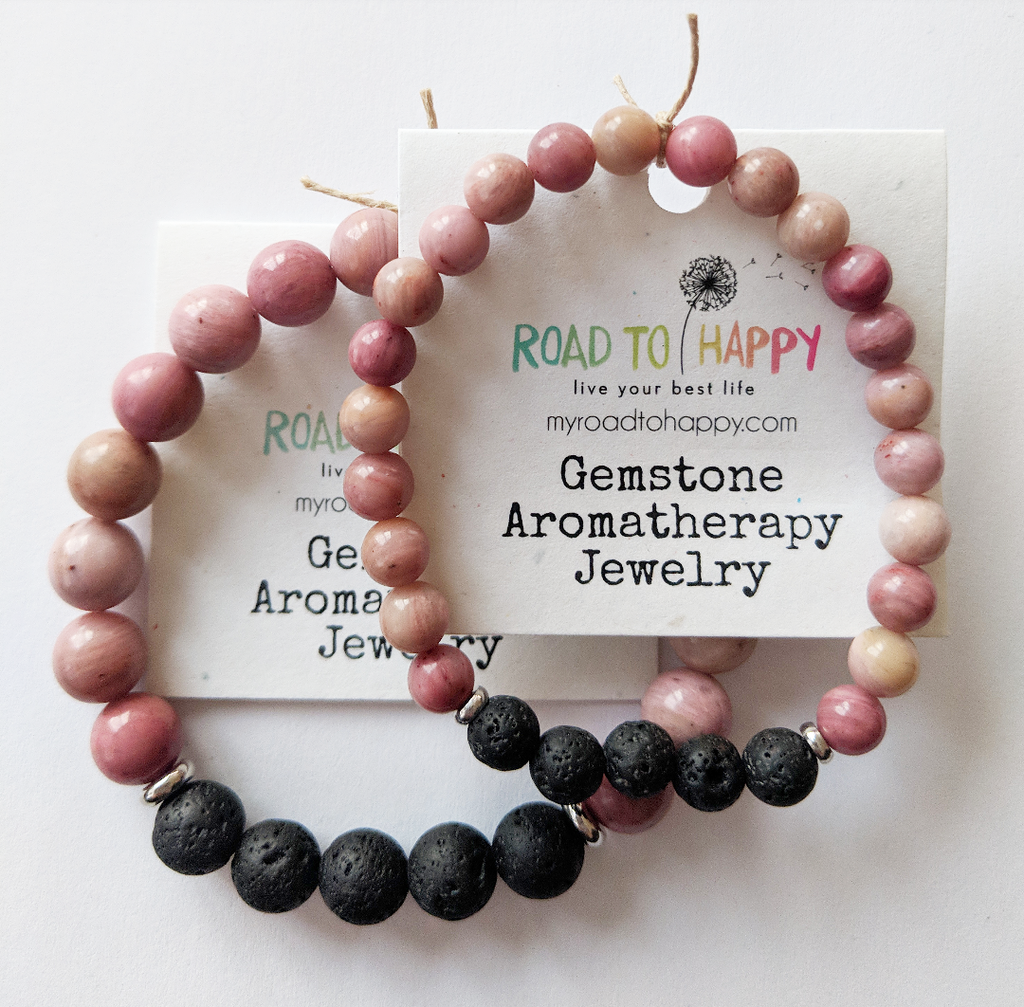 Aromatherapy Bracelet - Rhodonite