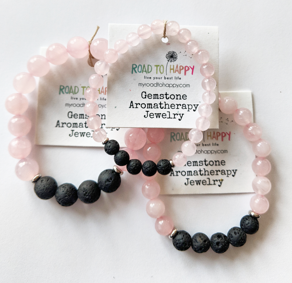 Aromatherapy Bracelet - Rose Quartz